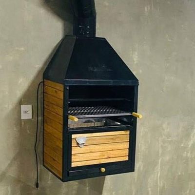 Churrasqueira Wall Plus Vulkania Grill Preto