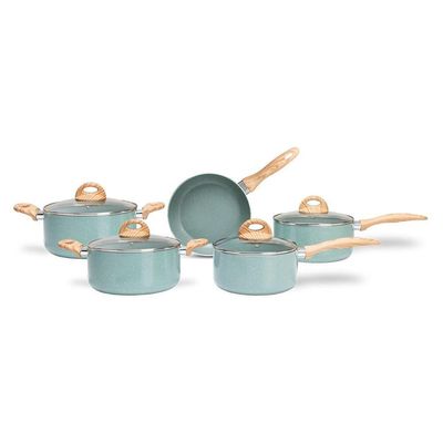 Jogo De Panelas Antiaderente Ceramic Life 5 Peças Botanika Com Indução Brinox