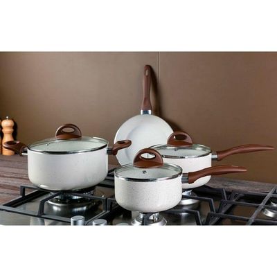 Conjunto Panelas 5 Peças Smart Plus Brinox Vanilla