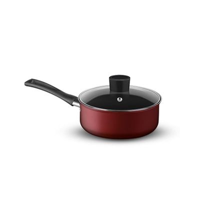 Conjunto De Panelas Rochedo Limpa Fácil 5 Peças Vermelho