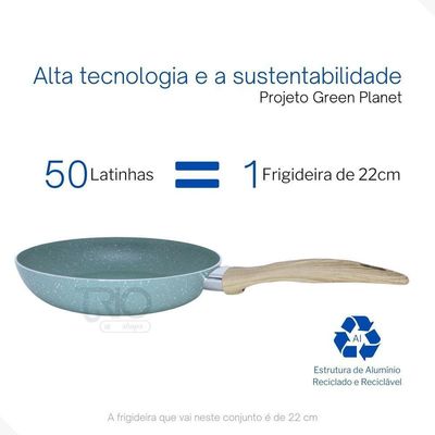 Jogo De Panelas Por Indução Botanika 6 Peças Antiaderente
