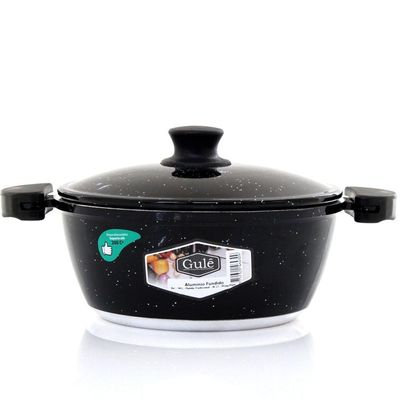 Kit 3 Panelas + Frigideira Gulê Alumínio 4 Peças Preto