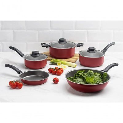 Jogo De Panelas 5 Peças Ruby - Brinox Vermelho Brinox