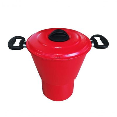 Jogo 6 Panelas De Aluminio Vermelhas Com Cuscuzeira Extang