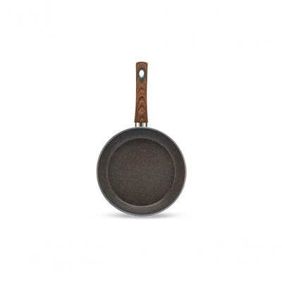 Jogo De Panelas Brinox Antiaderente Ceramic Life 6 Peças Marble Wood Com Indução Cinza Escuro Cinza