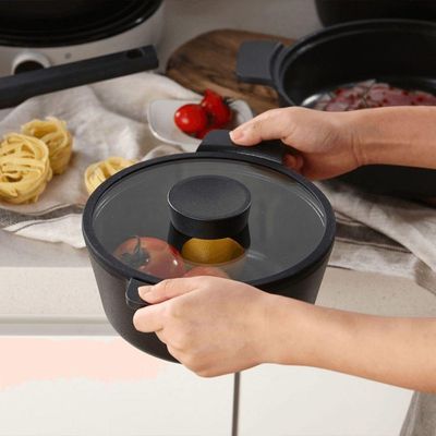 Conjunto Panelas Vulkan Cerâmica Indução Neoflam Preto