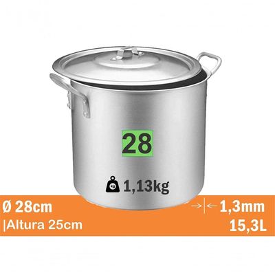 Caldeirao Standard Nr 28 15,8L Real 9728