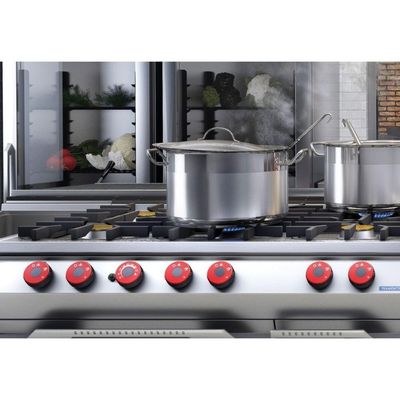 Caldeirão Professional Tramontina Em Aço Inox Fundo Triplo Com Tampa E Alças 20 Cm 5,7 L
