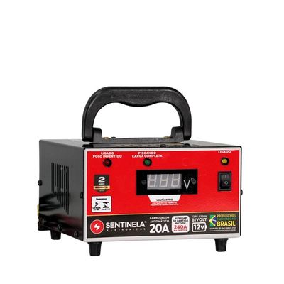 Carregador De Bateria 20a 12v
