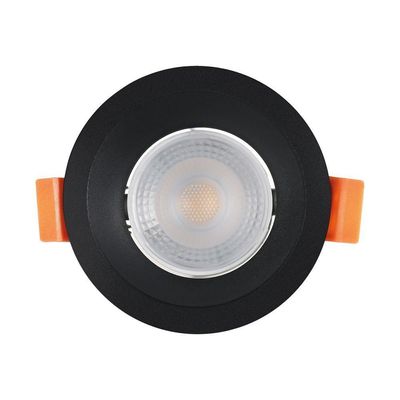 Spot De Led Recuado Embutir Redondo 3w Bivolt Preto Blumenau 4100k Luz Neutra