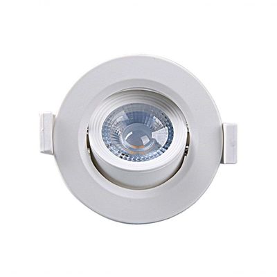 Spot Led Redondo Embutir 5w 3000k Direcional