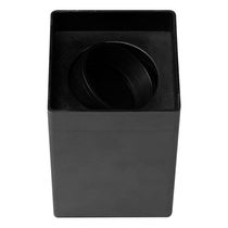 Spot Clean Quadrado Sobrepor Preto - Bivolt