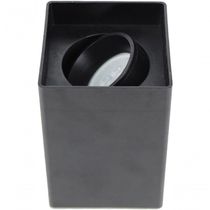 Spot Clean Quadrado Sobrepor Preto - Bivolt