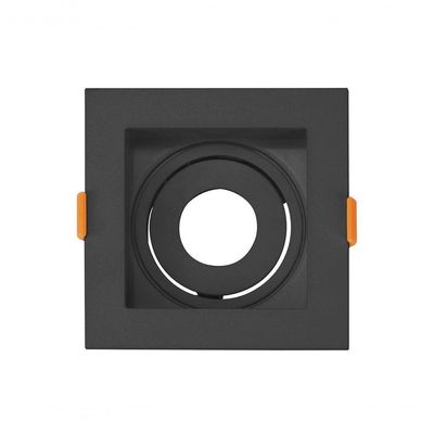 Mini Spot Dicroica De Embutir Recuado Quadrado Led 3,5w Cor Preto Cor Da Lâmpada 6500k