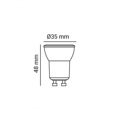 Mini Spot Dicroica De Embutir Recuado Quadrado Led 3,5w Cor Preto Cor Da Lâmpada 6500k