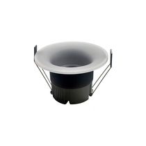 Spot De Embutir Nordecor Eton Mini Redondo Led Alto Irc 90 7w Bivolt Preto 3000k Luz Amarela 6549