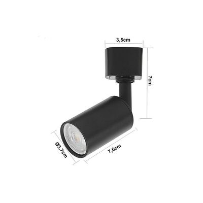 Spot Direcionável Para Trilho Eletrificado Nordecor Holzi Mr11 Gu10 Bivolt Preto 6608