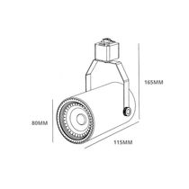 Spot Taschibra Classic Fenda Par20 E27 Para Trilho Eletrificado Branco