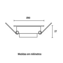 Spot Led Embutir Redondo 6w Branco - Blumenau Iluminação 4100k Luz Neutra