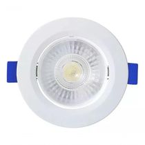 Spot Led Embutir Redondo 6w 3000k Branco Blumenau Branco - Bivolt