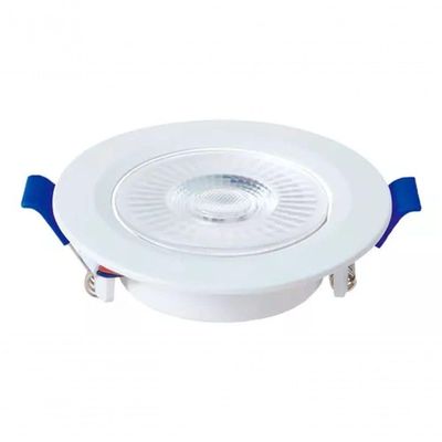 Spot Led Embutir Redondo 6w 3000k Branco Blumenau Branco - Bivolt