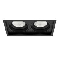 Spot Embutir Recuado Microborda Duplo Par20 Preto - Interlight