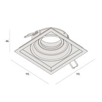 Spot Embutir Recuado Microborda Dicroica Mr16 Branco- Interlight