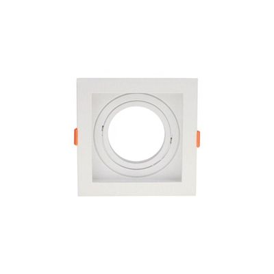 Spot De Embutir Recuado Astraled Berenices Para Lâmpada Mr16 Quadrado Branco Sp-7614