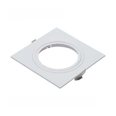 Spot De Embutir Pix Quadrado Plano Par 20 Direcionável Branco
