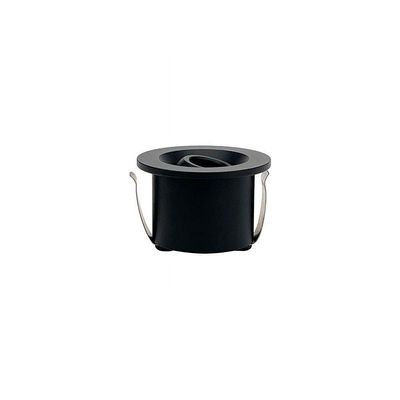 Spot De Embutir Nordecor Ollo Mini Redondo Led Alto Irc 90 1w Bivolt Preto 3000k Luz Amarela 6541