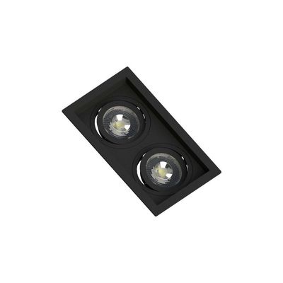 Spot Embutir Recuado Save Energy 2 Lâmpadas Par 20 Bivolt Preto