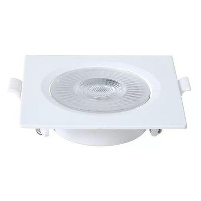 Spot Led Embutir Quadrado 6w 6500k Branco Blumenau Branco - Bivolt