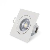 Spot Led Embutir Quadrado 6w 6500k Branco Blumenau Branco - Bivolt