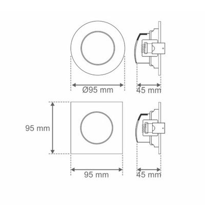Spot Led Taschibra Smart Redondo Embutir Wi-fi Tek Mr16 5w Rgb Bivolt