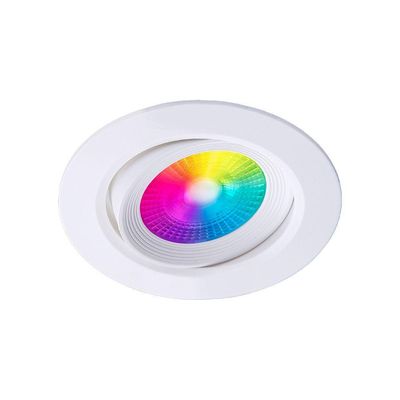 Spot Led Taschibra Smart Redondo Embutir Wi-fi Tek Mr16 5w Rgb Bivolt