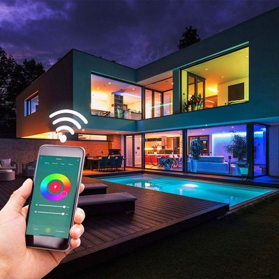 Spot Led Taschibra Smart Redondo Embutir Wi-fi Tek Mr16 5w Rgb Bivolt