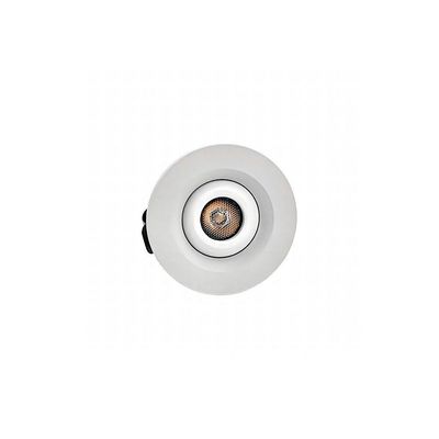 Spot De Embutir Nordecor Ollo Mini Redondo Led Alto Irc 90 1w Bivolt Branco 3000k Luz Amarela 6540