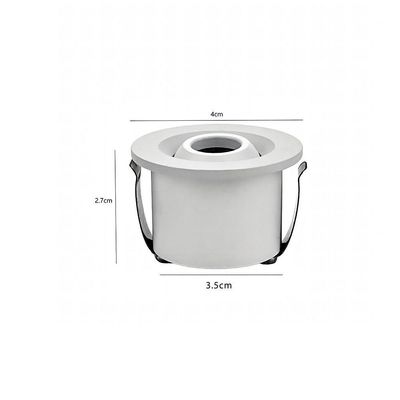Spot De Embutir Nordecor Ollo Mini Redondo Led Alto Irc 90 1w Bivolt Branco 3000k Luz Amarela 6540