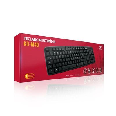 Teclado Usb C3tech Multimidia Kb M40bk Preto