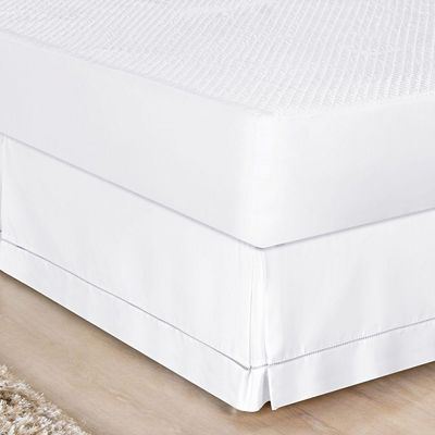 Saia Box Casal Ponto Palito Micropercal - Branco