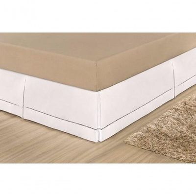 Saia Para Cama Box Casal Juliana - Branco