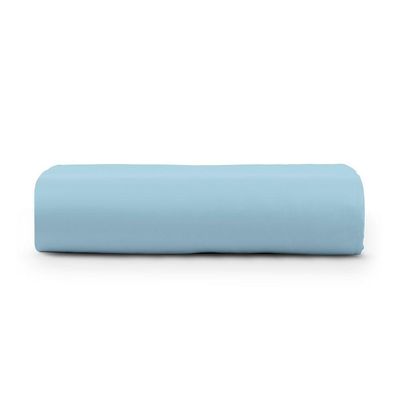Lençol Casal Cintilante Percal 180 Fios 100% Algodão Sem Elástico - Azul