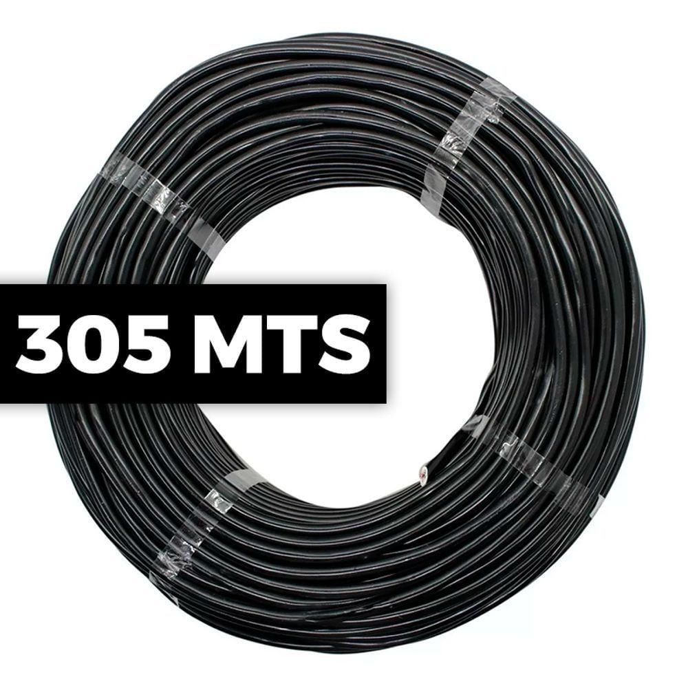 Cabo De Rede Cat 5e Mpt Interno E Externo 305 Metros U/utp 4p X 24awg | Preto