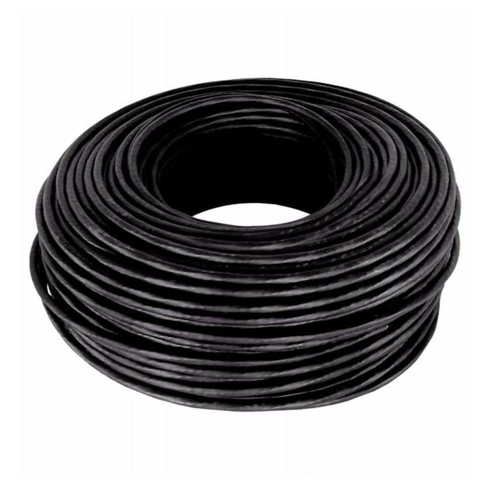 Cabo De Rede Cat 5e Mpt Interno E Externo 305 Metros U/utp 4p X 24awg | Preto