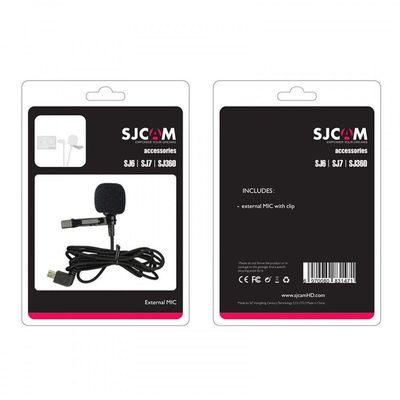 Microfone Lapela Externo ORIGINAL SJCam SJ6 / SJ7 / SJ360