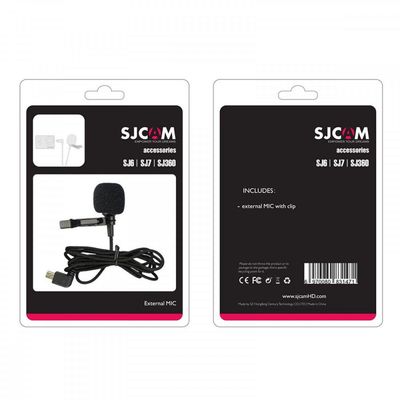 Microfone Lapela Externo ORIGINAL SJCam SJ6 / SJ7 / SJ360