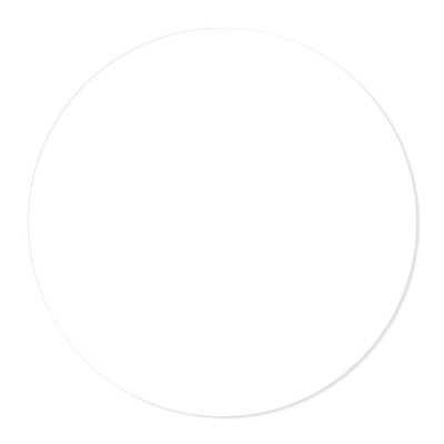 Sousplat 35cmx35cm - Cria Arte Laser Branco