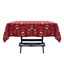 Toalha Mesa Oxford Estampado 1,50x1,50 4 Lugares Coffee