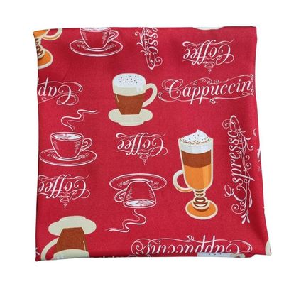 Toalha Mesa Oxford Estampado 1,50x1,50 4 Lugares Coffee