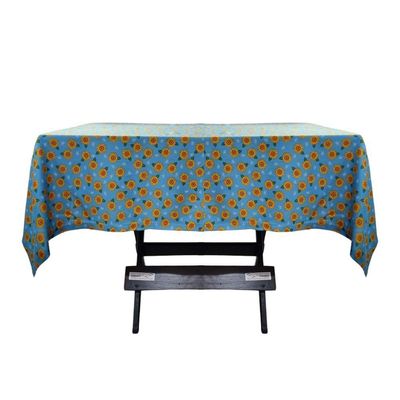Toalha Mesa Oxford Estampado 1,50x1,50 4 Lugares Girassol